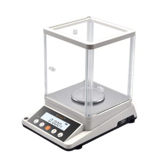 Electronic analytical balance 0.001g readablity AC and DC power