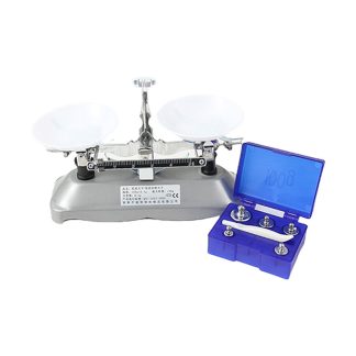 100g/0.1g Tray balance physics teaching balance laboratory medicine mechanical balance with weights and tweezers