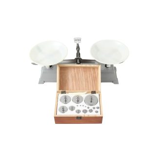 2000g/2g Tray balance physics teaching balance laboratory medicine mechanical balance with weights and tweezers